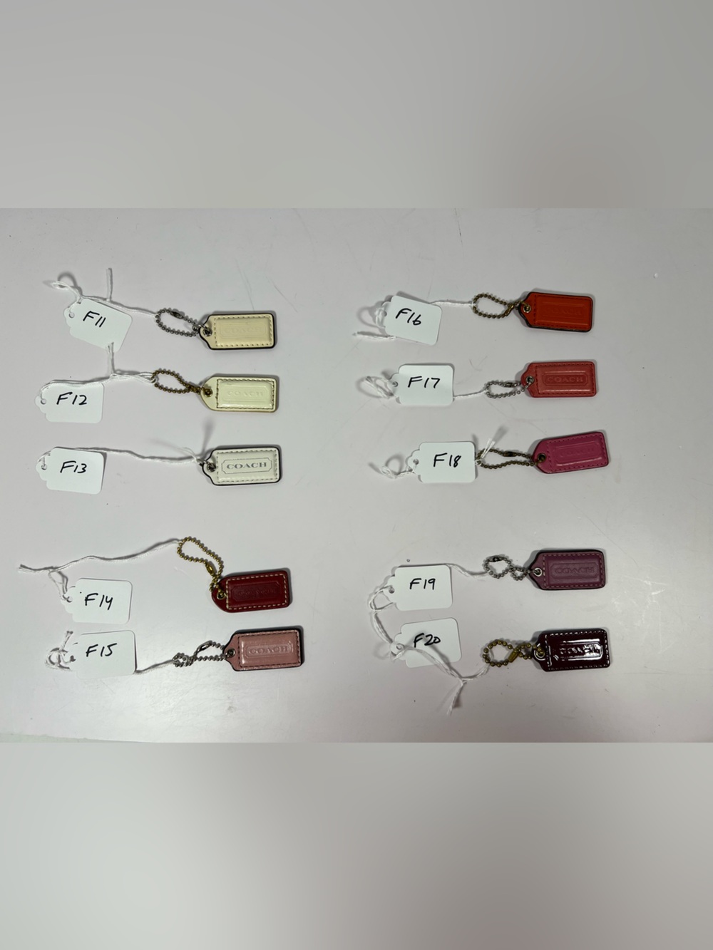 Coach Leather Hangtag Bag Charm Key Fob Replacement Buyer Choice